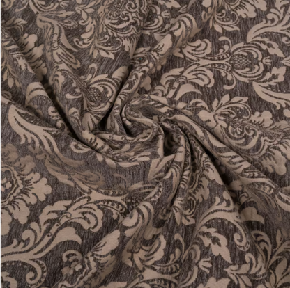 Beige Floral Cotton Velvel Blend Jacquard | SKU: JDD-328