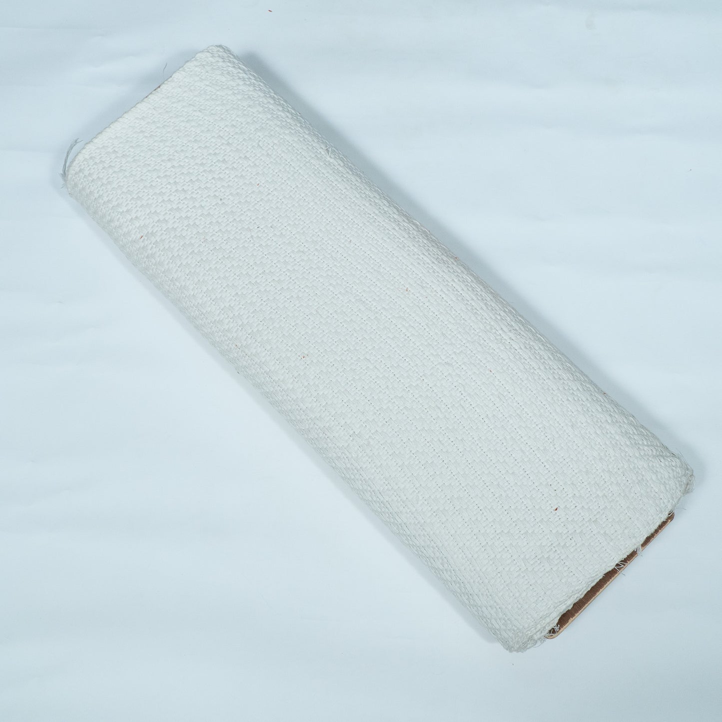White Textured Dyeable Cotton Jacquard | SKU : JDD-351