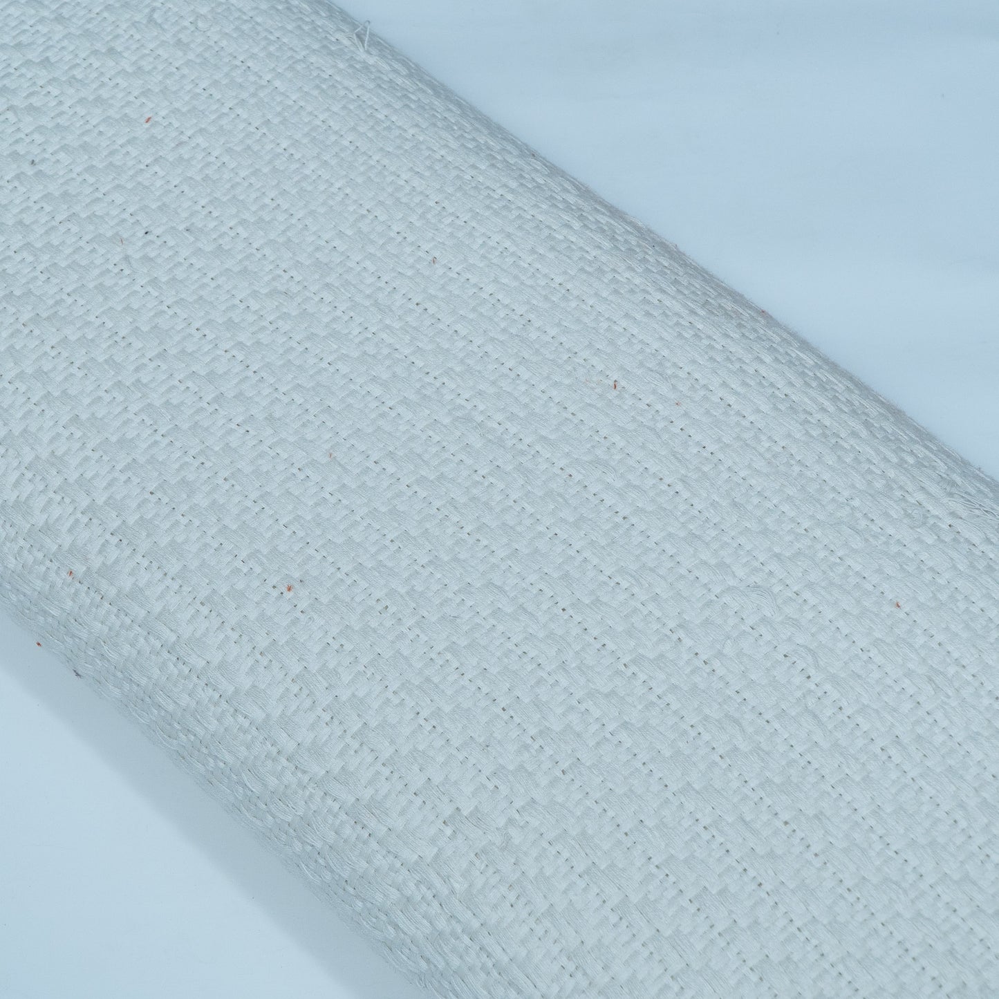 White Textured Dyeable Cotton Jacquard | SKU : JDD-351