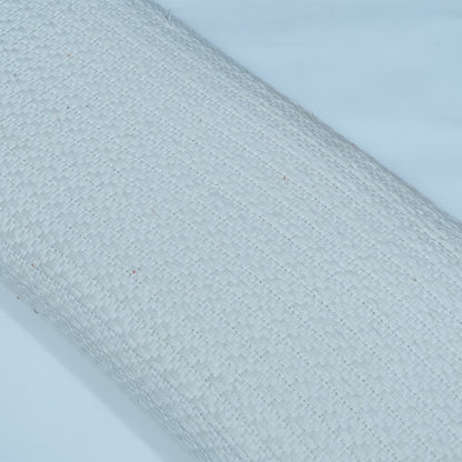 White Textured Dyeable Cotton Jacquard | SKU : JDD-351