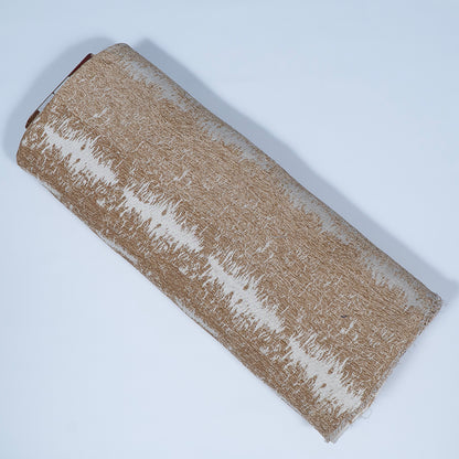 White & Beige color Cotton Blend Jacquard | SKU: JDD-352