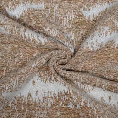 White & Beige color Cotton Blend Jacquard | SKU: JDD-352
