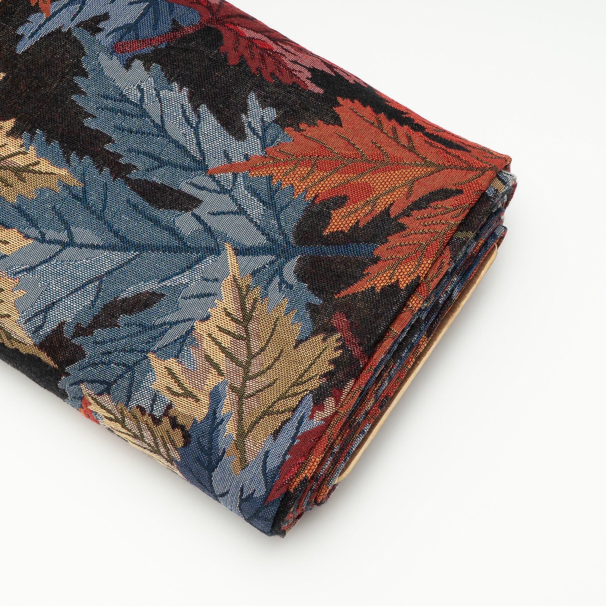 Multicolor Leaf Design Cotton Blend Jacquard (SKU: JDD-377)