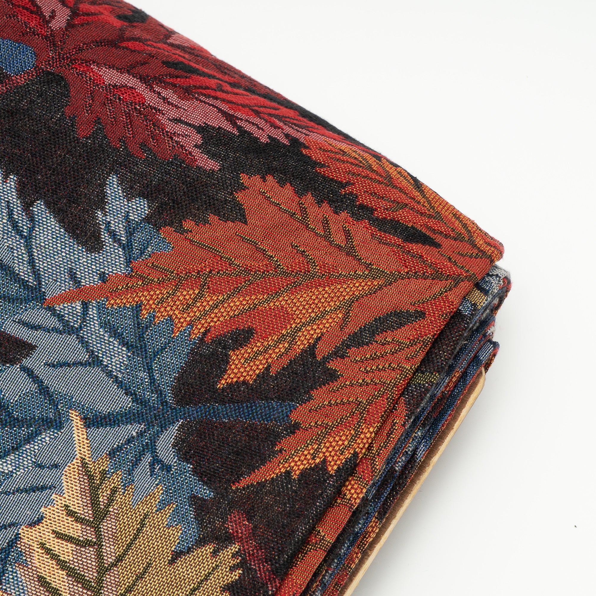 Multicolor Leaf Design Cotton Blend Jacquard (SKU: JDD-377)
