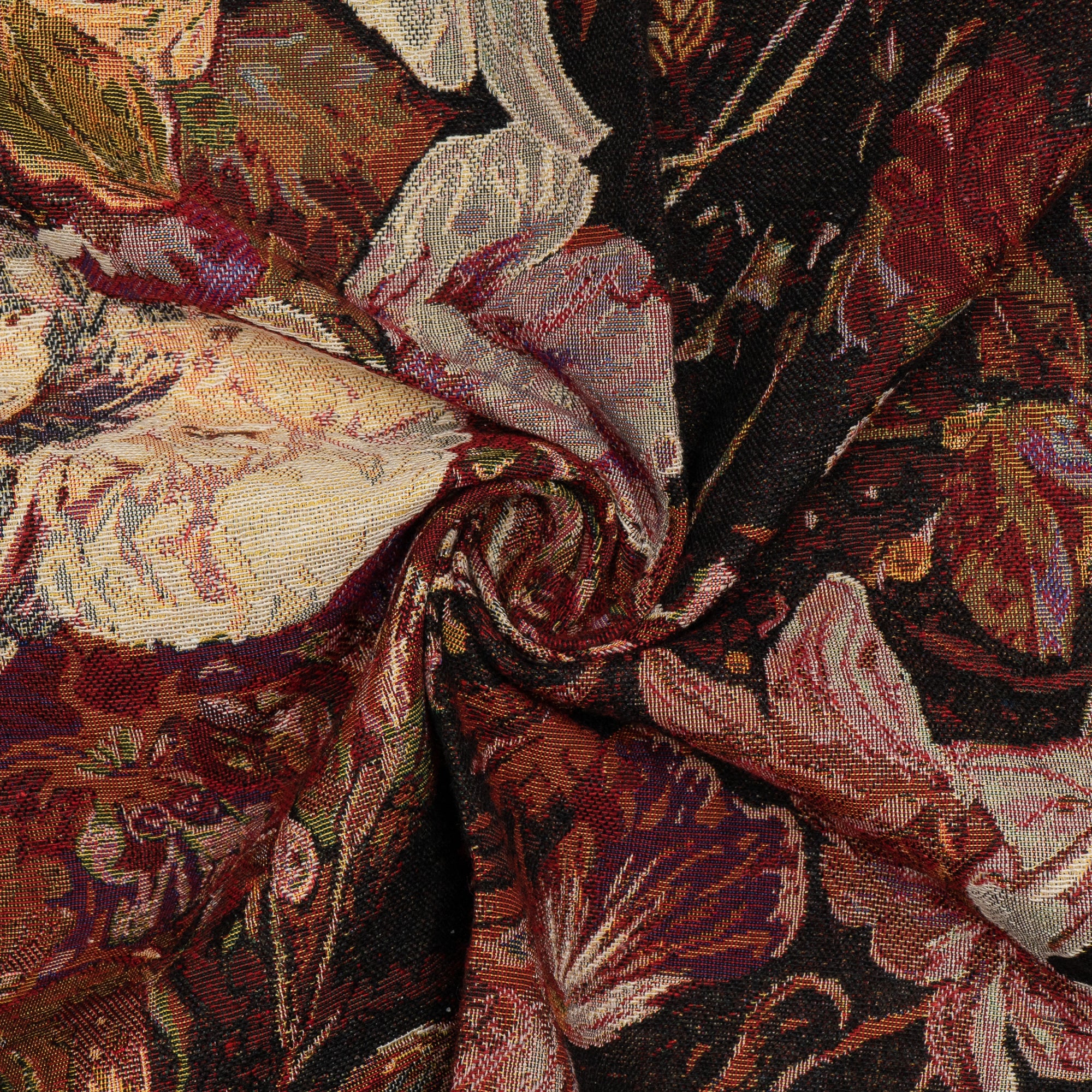 Multicolor Floral Design Cotton Blend Jacquard (SKU: JDD-378)
