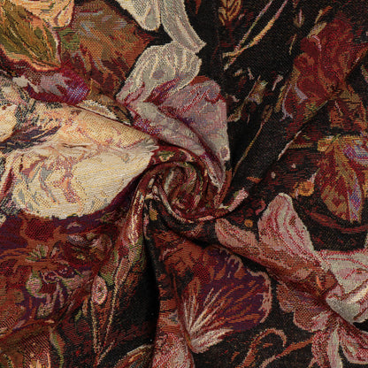 Multicolor Floral Design Cotton Blend Jacquard | SKU: JDD-378