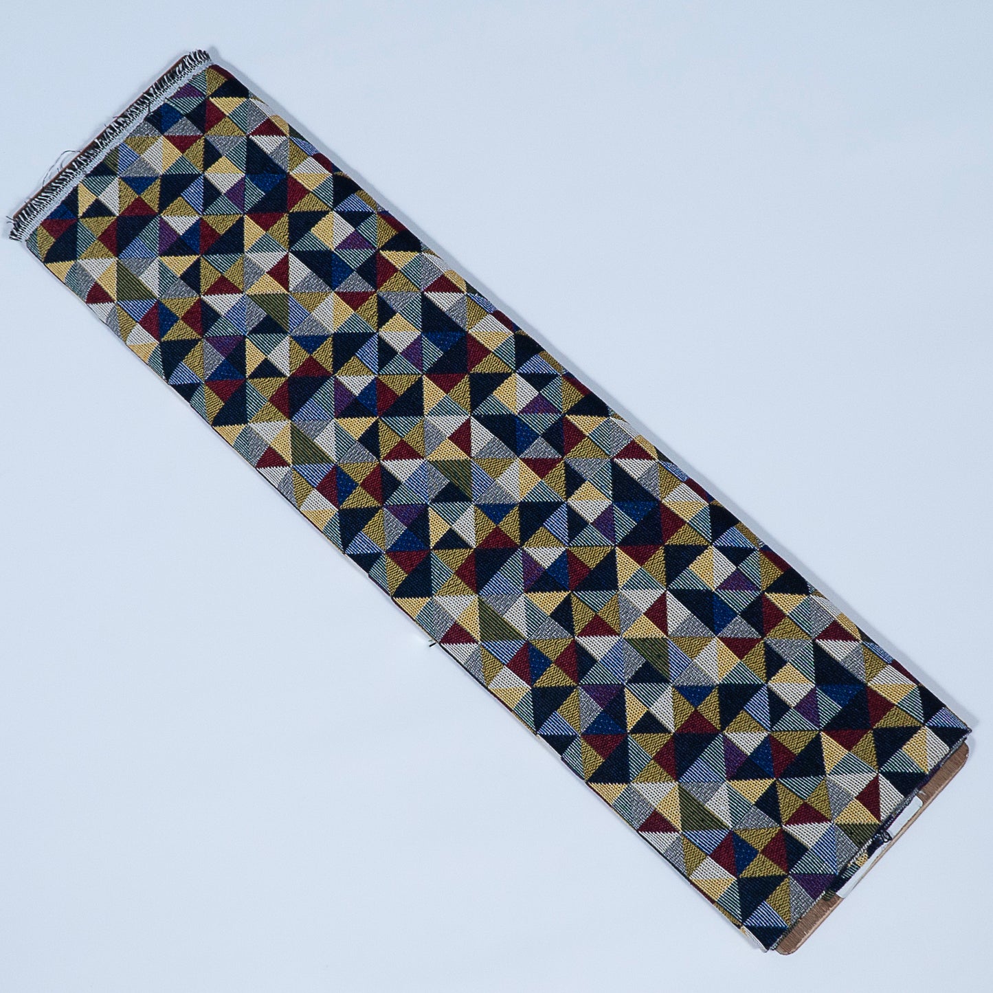 Multicolor Cotton Blend Geometric Design Jacquard  (Sku: JDD-389)