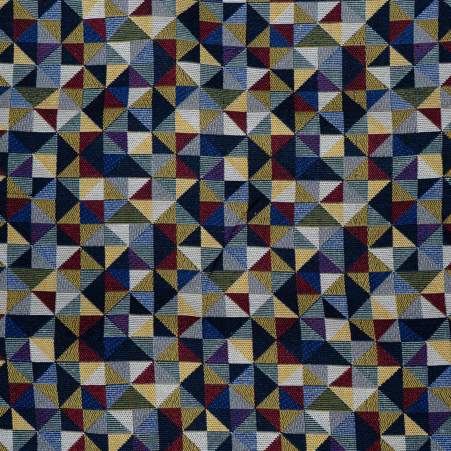 Multicolor Cotton Blend Geometric Design Jacquard  (Sku: JDD-389)