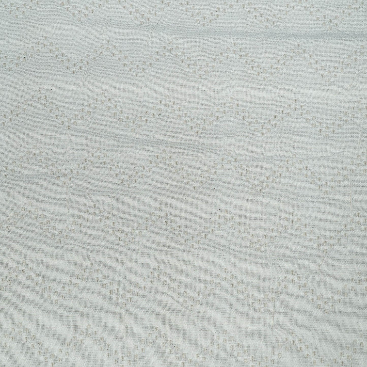 Off White Chevron Design Dyeable Cotton Jacquard | SKU: JDD-390