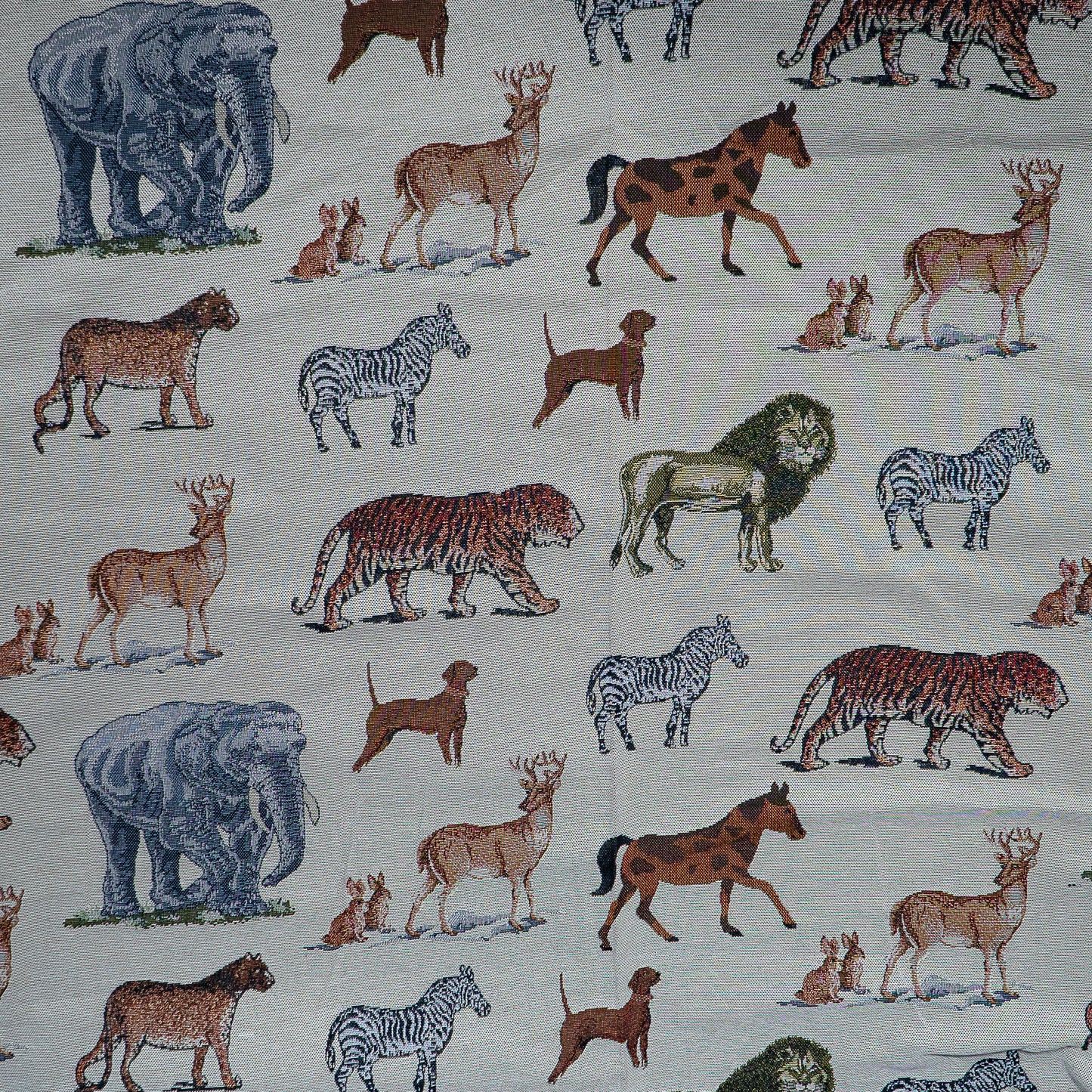 Grey Color Animal Design Cotton Jacquard  (Sku: JDD-393)