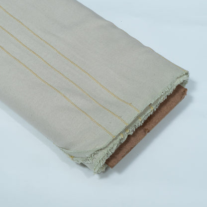 Off White Textured Dyeable Cotton Fabric | SKU : JDD-395