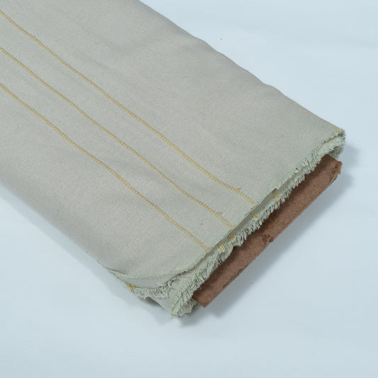 Off White Textured Dyeable Cotton Fabric | SKU : JDD-395