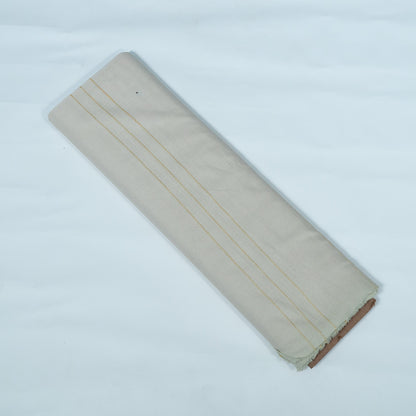 Off White Textured Dyeable Cotton Fabric | SKU : JDD-395