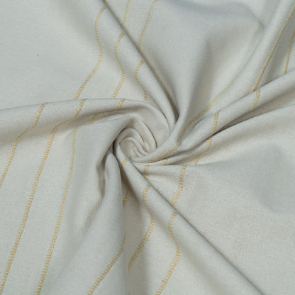 Off White Textured Dyeable Cotton Fabric | SKU : JDD-395