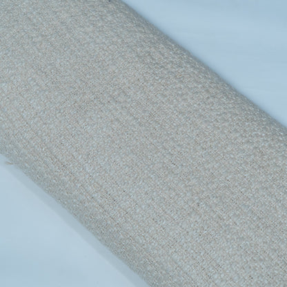 Off White Textured Dyeable Cotton Blend Jacquard | SKU : JDD-396