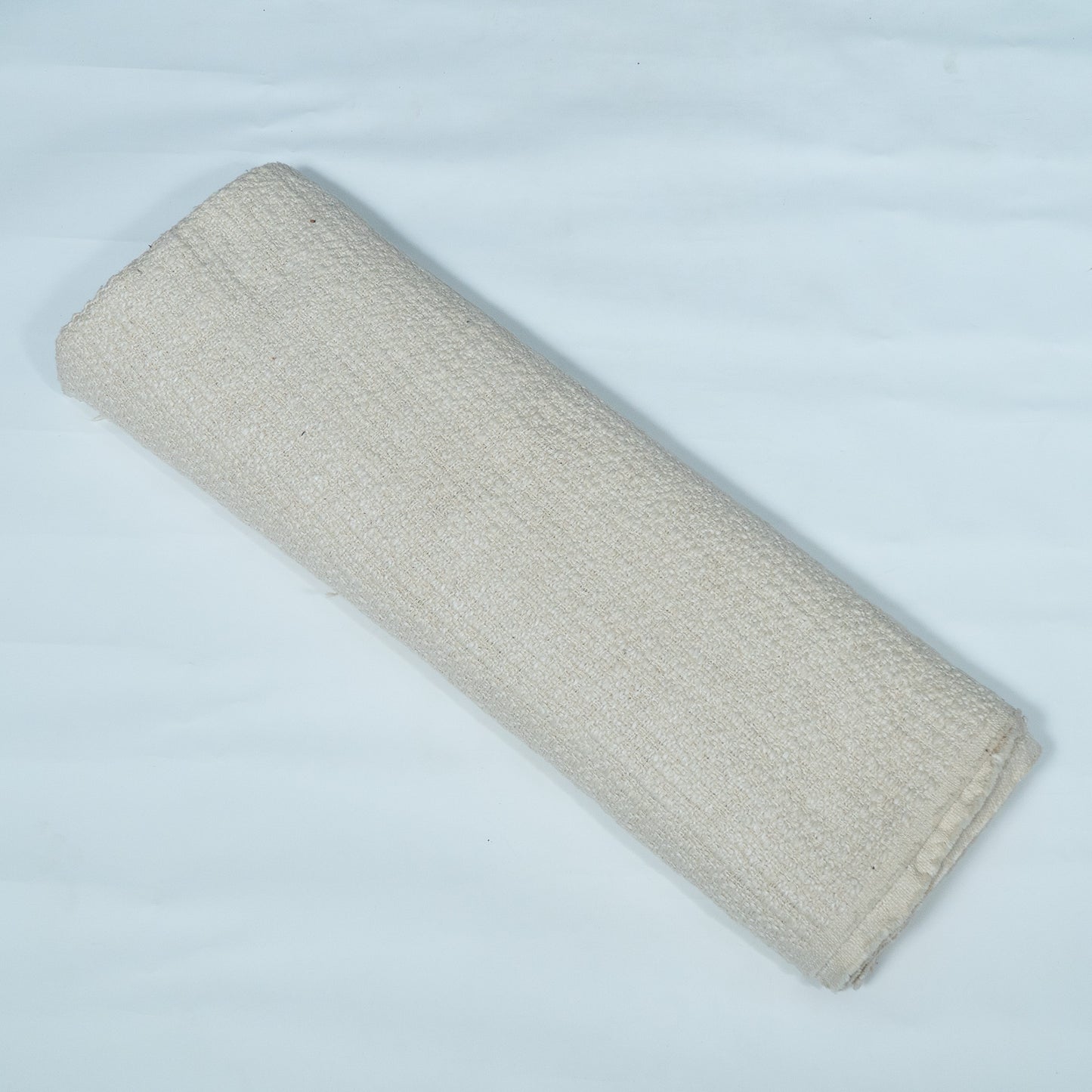 Off White Textured Dyeable Cotton Blend Jacquard | SKU : JDD-396