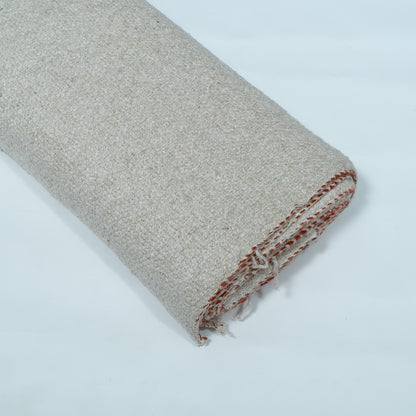 Off White Textured Dyeable Cotton Blend Jacquard | SKU : JDD-397