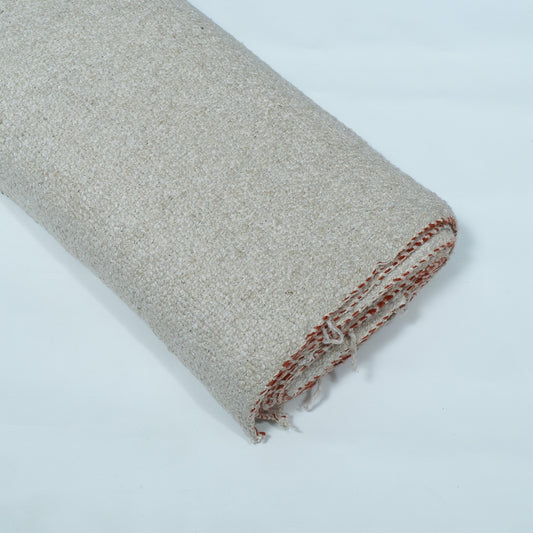 Off White Textured Dyeable Cotton Blend Jacquard | SKU : JDD-397