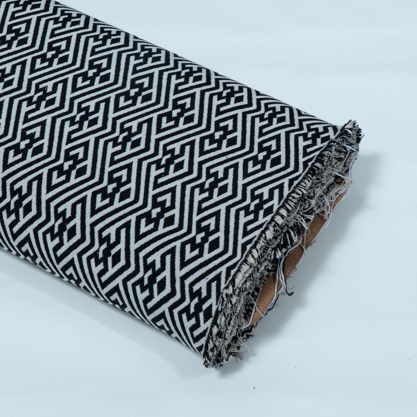 Black & White Abstract Cotton Blend Jacquard | SKU : JDD-39