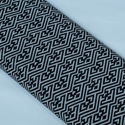 Black & White Abstract Cotton Blend Jacquard | SKU : JDD-39