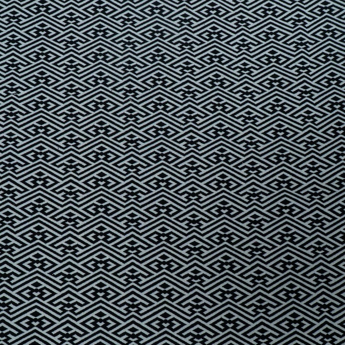 Black & White Abstract Cotton Blend Jacquard | SKU : JDD-39