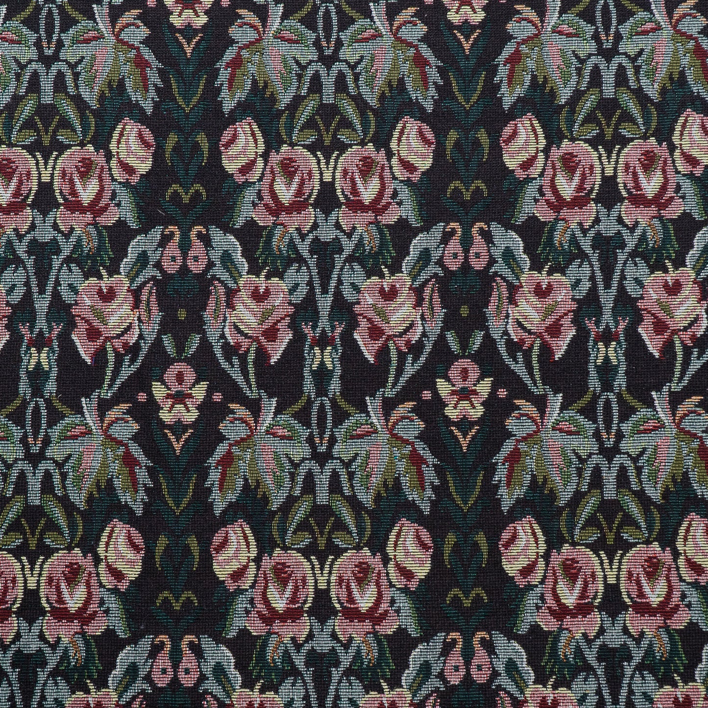 Multicolor Floral Design Cotton Jacquard (SKU : JDD-406)