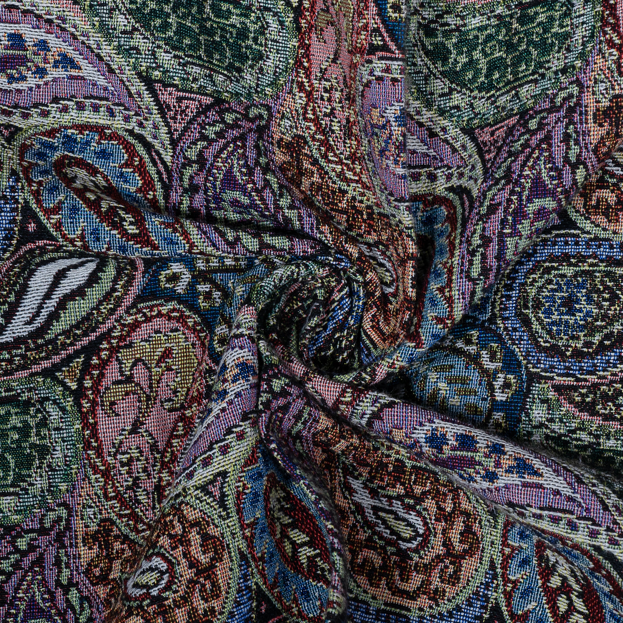 Multicolor Paisley Design Cotton Jacquard (Sku: JDD-411)