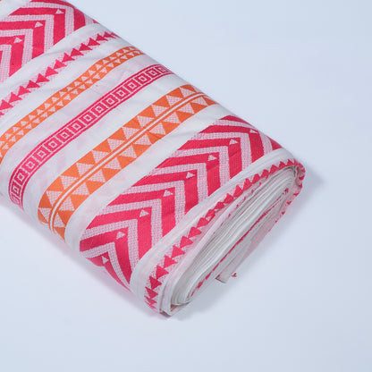 Multicolor Geometric Design Cotton Jacquard | SKU: JDD-415
