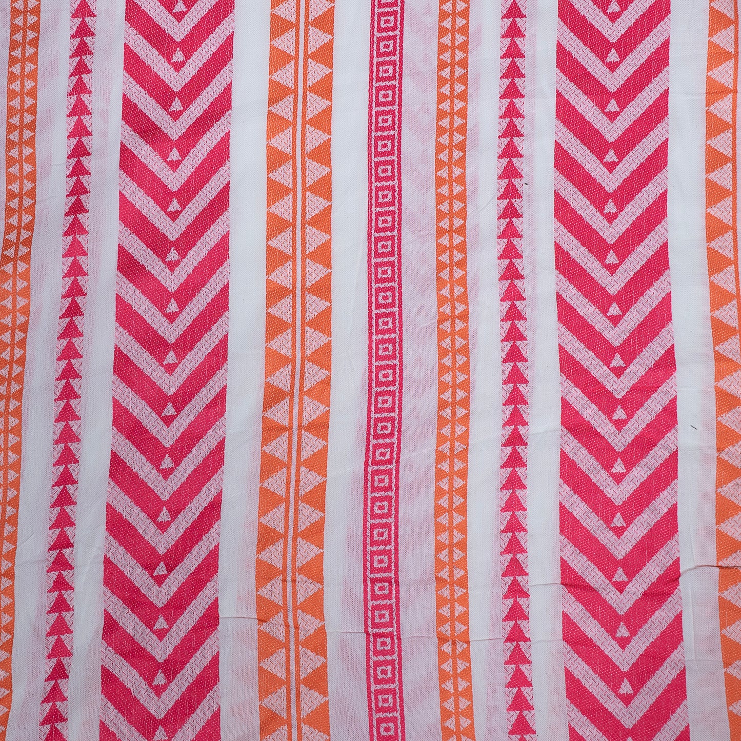 Multicolor Geometric Design Cotton Jacquard (Sku: JDD-415)