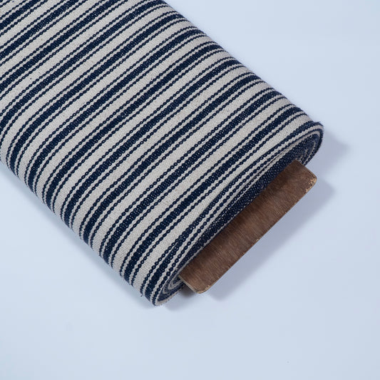 Black & White Stripes Cotton Jacquard (Sku: JDD-416)