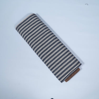 Black & White Stripes Cotton Jacquard | SKU: JDD-416