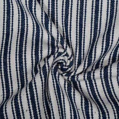 Black & White Stripes Cotton Jacquard | SKU: JDD-416