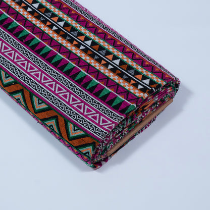 Multicolor Geometric Design Cotton Blend Jacquard | SKU: JDD-418