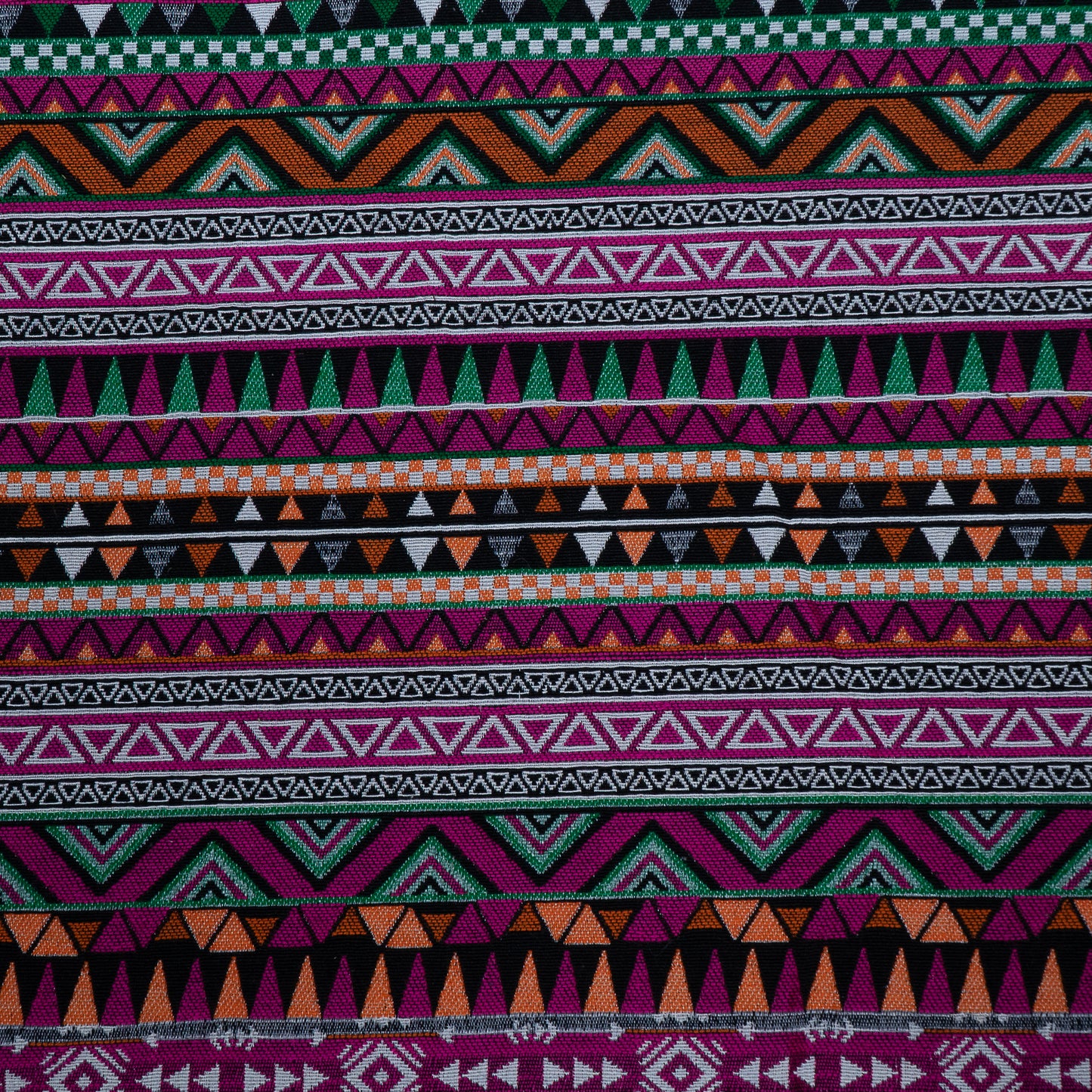 Multicolor Geometric Design Cotton Blend Jacquard (Sku: JDD-418)
