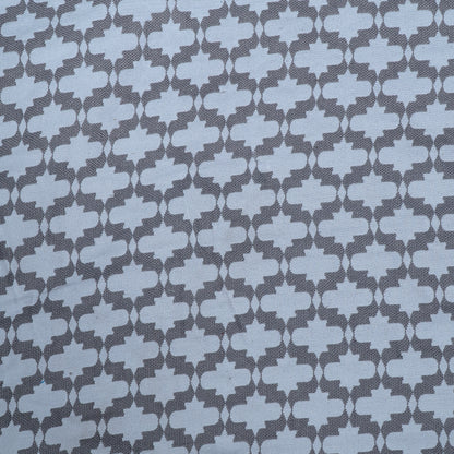 White & Beige Color Texture Cotton Jacquard | SKU: JDD-423