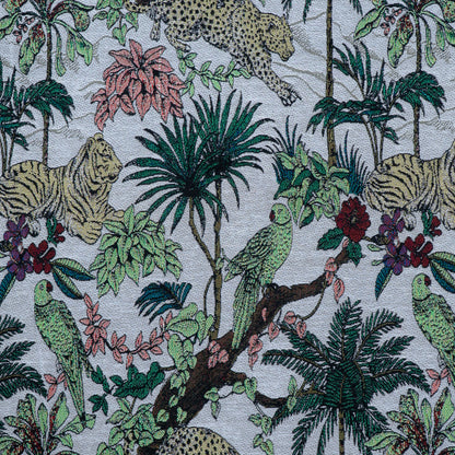 Tropical Jungle Animal Cotton Blend Jacquard (Sku: JDD-425)