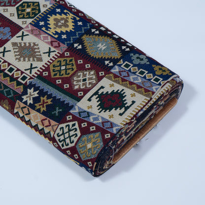 Multicolor Geometrical Cotton Blend Jacquard | SKU: JDD-428