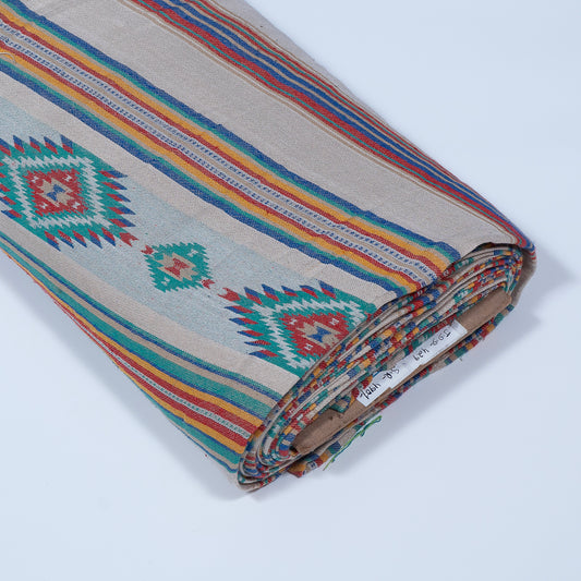 Multicolor Geometric Design Cotton Jacquard (Sku: JDD-429)