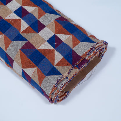 Multicolor Geometric Design Cotton Jacquard | SKU: JDD-434