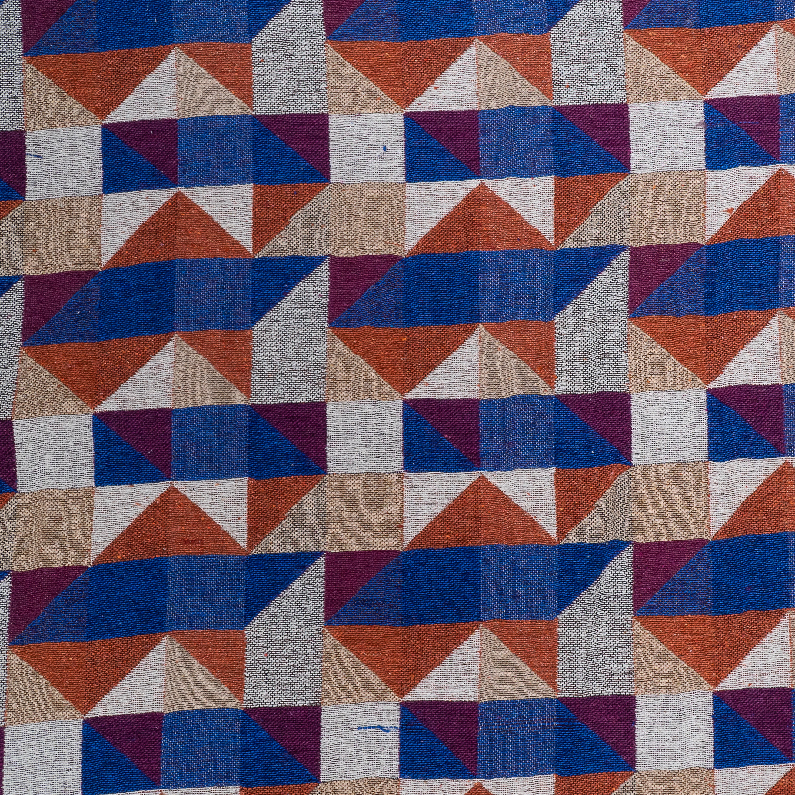 Multicolor Geometric Design Cotton Jacquard (Sku: JDD-434)