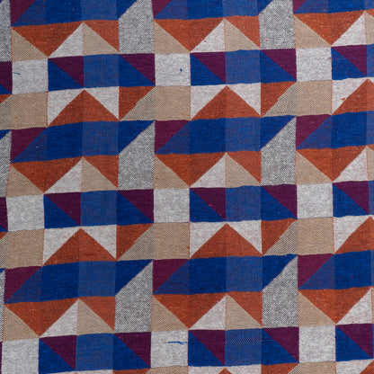 Multicolor Geometric Design Cotton Jacquard | SKU: JDD-434