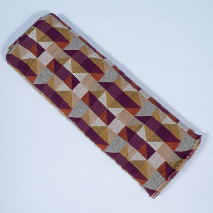 Multicolor Geometric Cotton Blend Jacquard | SKU: JDD-435