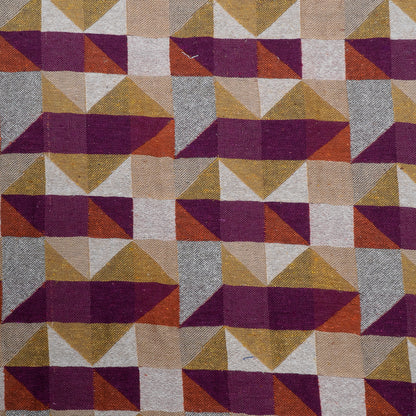 Multicolor Geometric Cotton Blend Jacquard | SKU: JDD-435