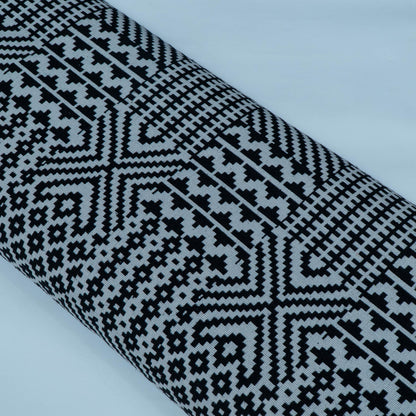 Black & White Abstract Cotton Blend Jacquard | SKU: JDD-43