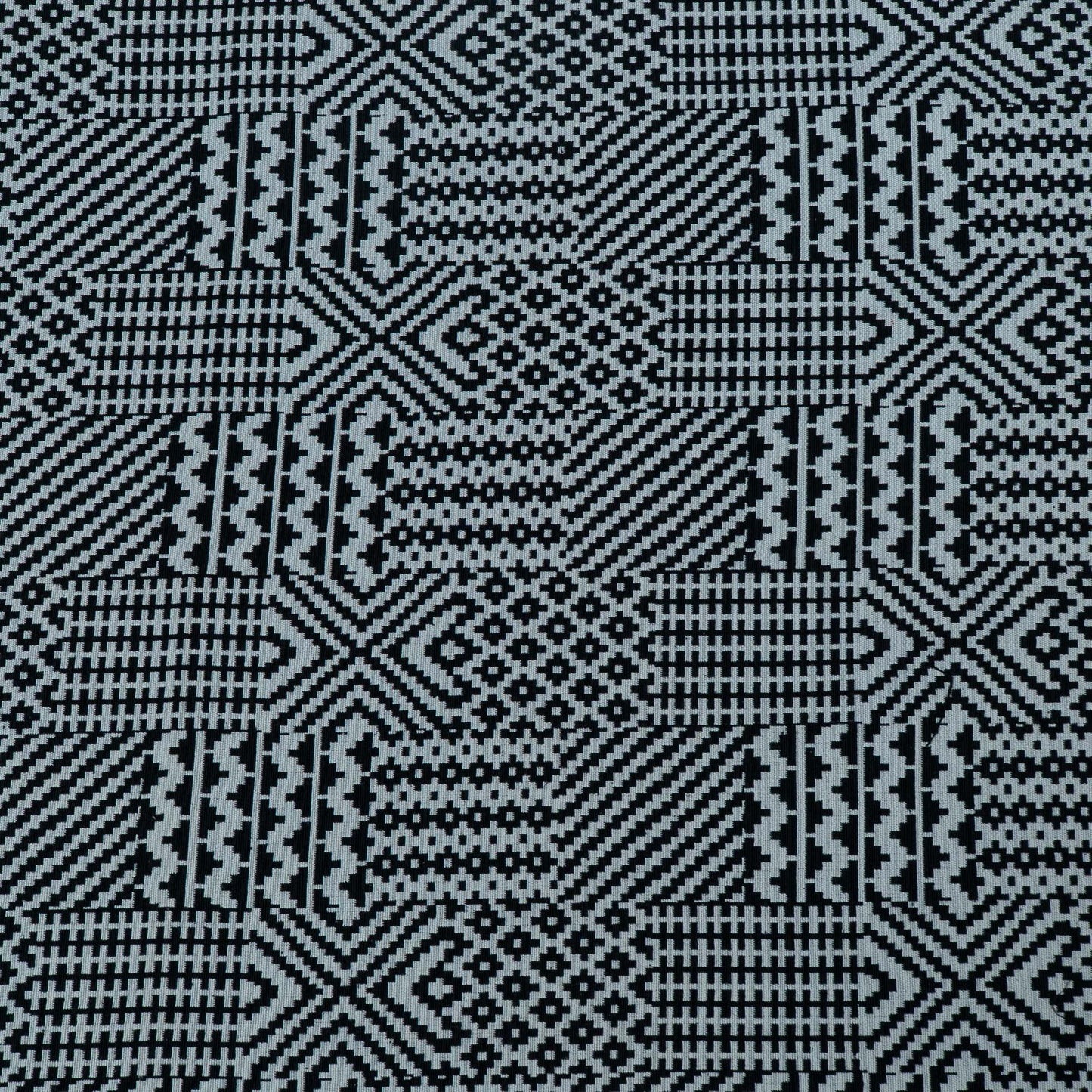 Black & White Abstract Cotton Blend Jacquard | SKU: JDD-43