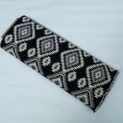 Black & White Abstract Design Cotton Blend Jacquard | SKU : JDD-449