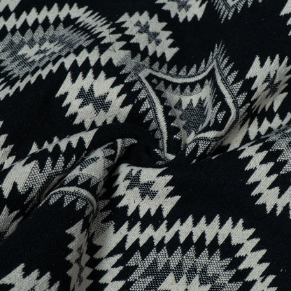 Black & White Abstract Design Cotton Blend Jacquard | SKU : JDD-449