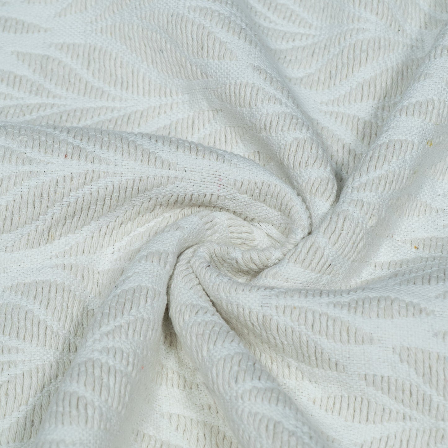 White Leaf Design Textures Dyeable Cotton Jacquard | SKU : JDD-450