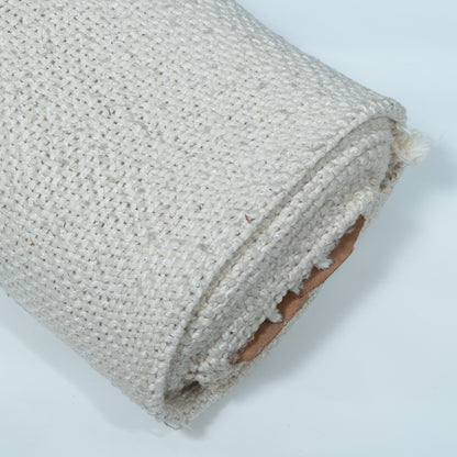 White Dyeable Cotton Blend Lurex Fabric | SKU: JDD-452