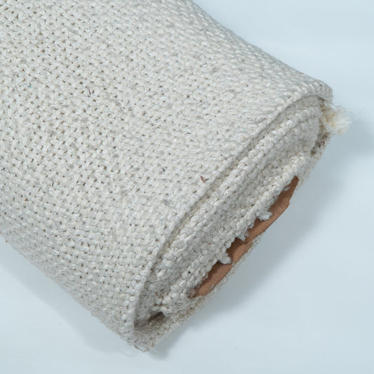 White Dyeable Cotton Blend Lurex Fabric | SKU: JDD-452